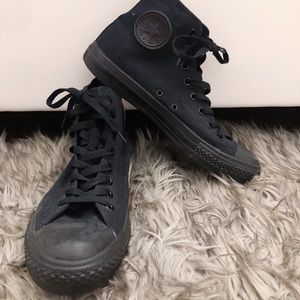 Style: Chuck Taylor High Top Black Converse Shoes
